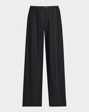 Gala Wide-Leg Pleated Pants