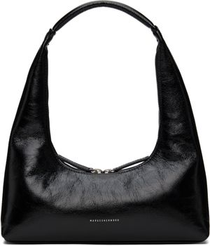 MARGESHERWOOD Black Integrated Strap Shoulder Bag
