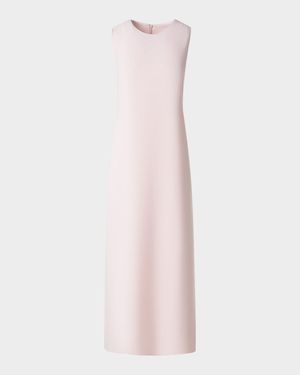 Sleeveless Virgin Wool Midi Dress