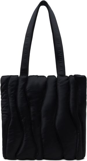 Collina Strada Black Satin Caterpillar Tote