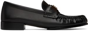 Givenchy Flâneurs noirs en cuir à ferrure à logo 4G