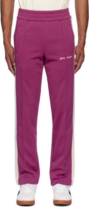 Palm Angels Purple Classic Logo Track Pants