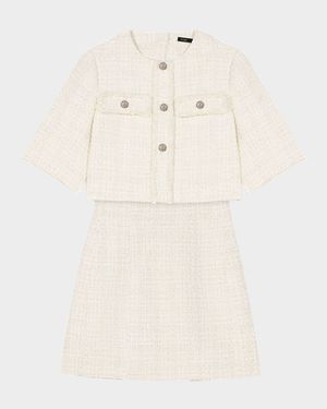 Reims Tweed Two-in-One Mini Dress