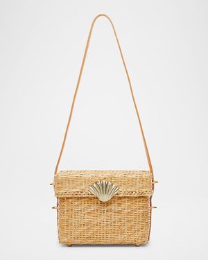 The Box Rattan Shoulder Bag