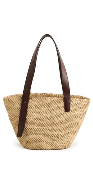 LIÉ STUDIO The Bianca Raffia Small Bag Natural One Size