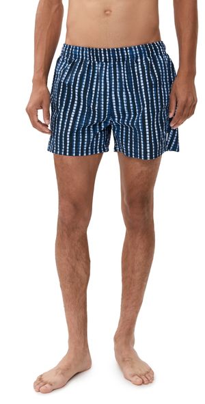 AUTO-REPLY Printed Sebastian Swim Trunks 4 Lapis/Bright Blue S