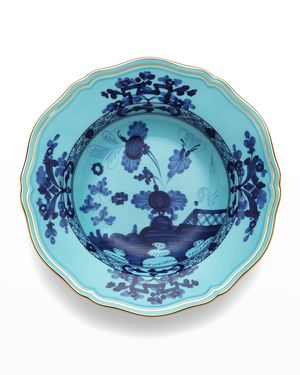 Oriente Italiano Rim Soup Plate, Iris