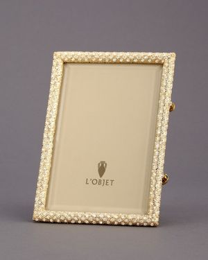 Pave Gold 4" x 6" Picture Frame
