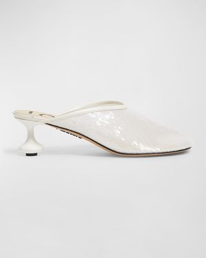Toy Sequin Mule Pumps