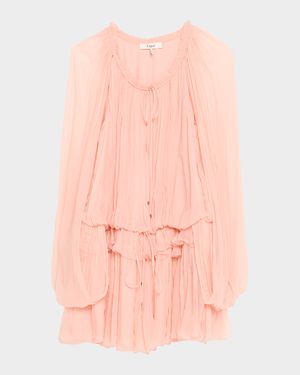 Organic Silk Crepe De Chine Top