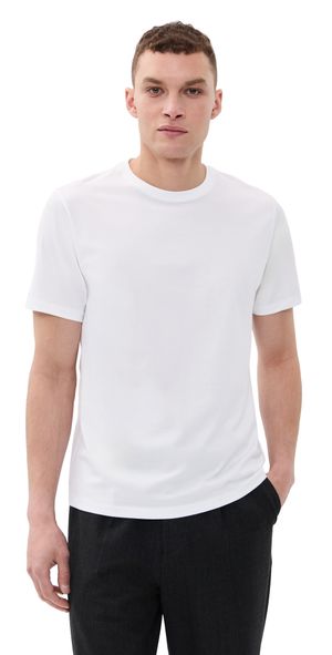 Theory Precise Tee Rib Cotton White S