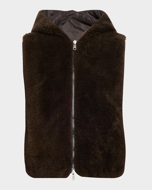Reversible Hooded Goat Vest