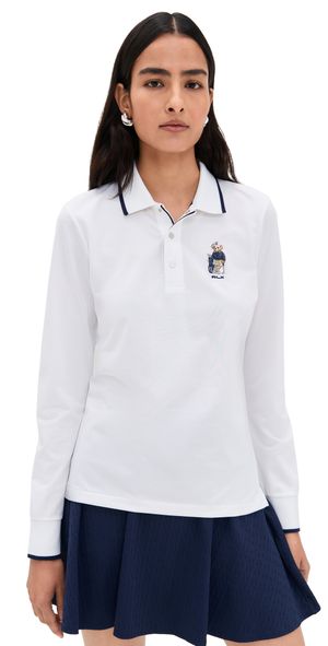 RLX Ralph Lauren Novelty Bear Polo Ceramic White XS