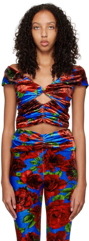 Magda Butrym Red Cut Out Camisole