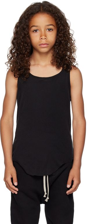 Rick Owens Kids Black Basic Tank Top