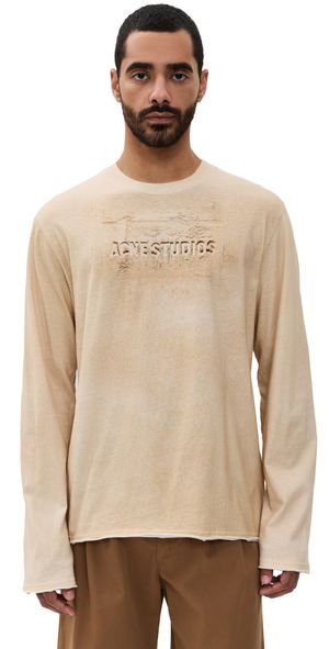 Acne Studios Edden U Long Sleeve Tee Sand Beige XS