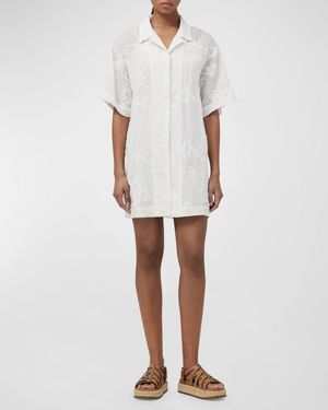 Reed Embroidered Shirtdress
