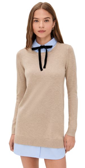 English Factory Combo Shirtdress Heather Grey S