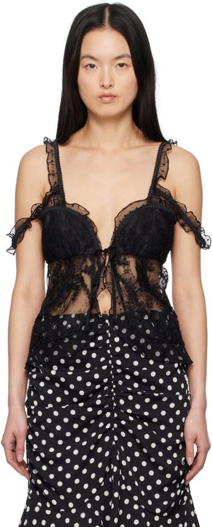 Anna Sui Black Tie Camisole