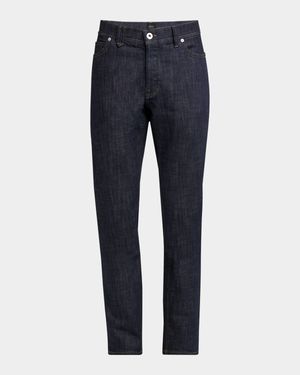 Men's Dark Wash Straight-Leg Jeans