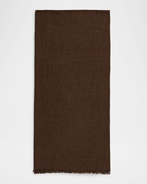 Men's Wool Prince Of Wales Scarf