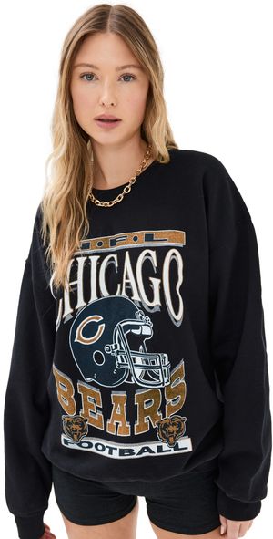 Junk Food Bears Helmet Crew Sweatshirt Black XS