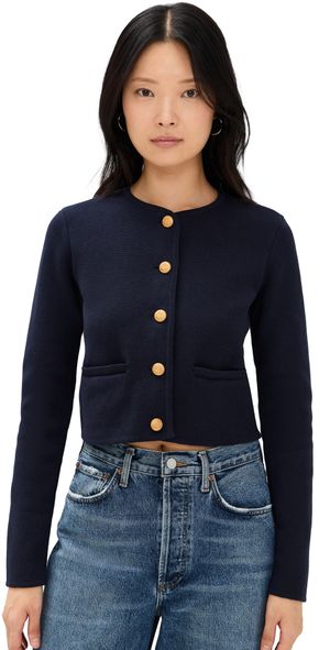 Joe's Jeans The Talia Cardigan Jacket Blue Black M