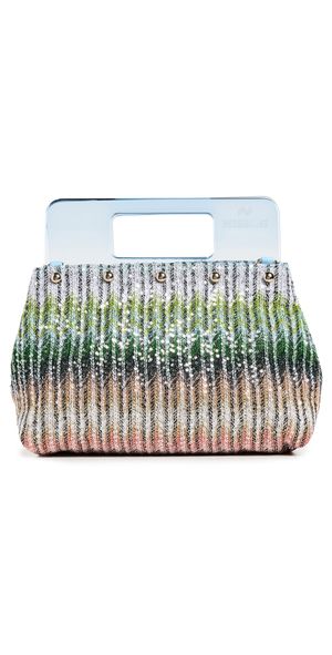 Missoni Plexi Pouch Small Rainbow Lurex One Size