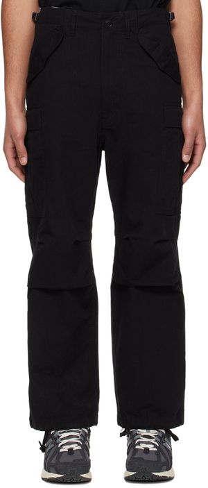 nanamica Black Pocket Cargo Pants