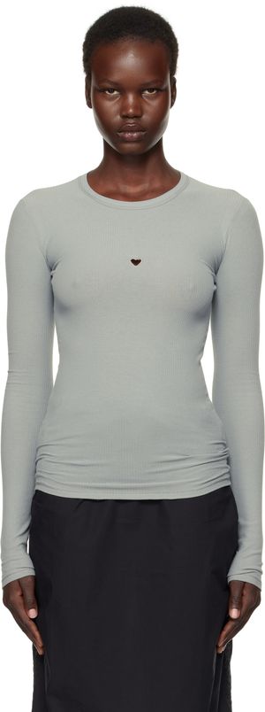 Baserange Blue Heart Long Sleeve T-shirt