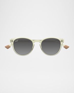 Men's Hiehie Nylon Round Sunglasses