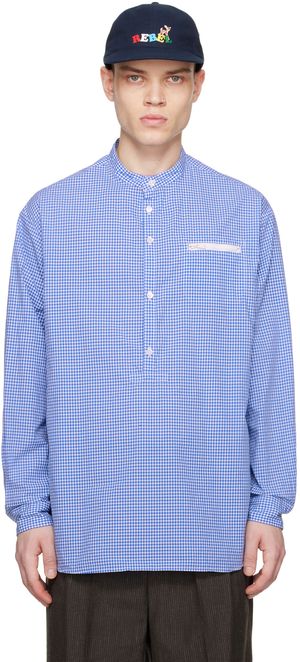 UNDERCOVER Chemise bleue à carreaux
