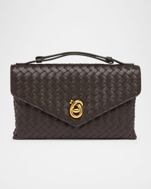 Knot Lock Leather Top-Handle Bag