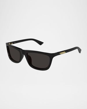 Men's BV1328SM Acetate Rectangle Sunglasses