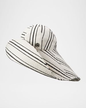 Junya Striped Canvas Bucket Hat