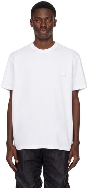WOOYOUNGMI T-shirt blanc à plaque à logo