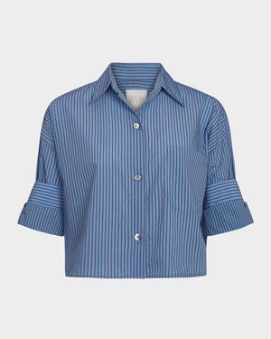 Next Ex Striped Button-Front Shirt