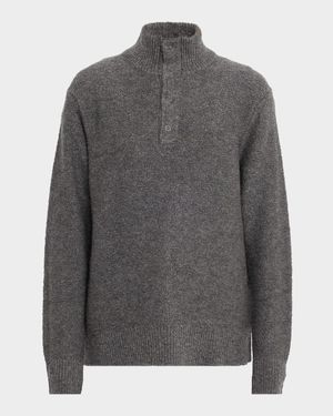 Kotoni Merino Snap-Collar Sweater