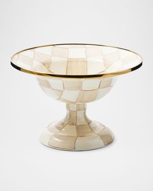 Mocha Check Small Compote