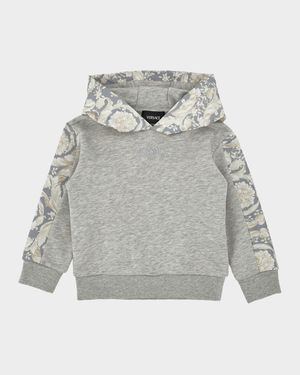 Boy's Barocco Paneled Cotton Hoodie, Size 12M-5