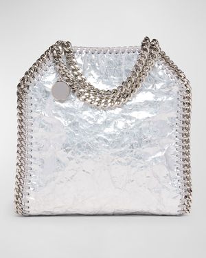 Falabella Mini Crackled Metallic Tote Bag