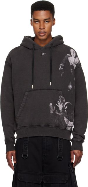 Off-White Black Blurred Mary Skate Hoodie