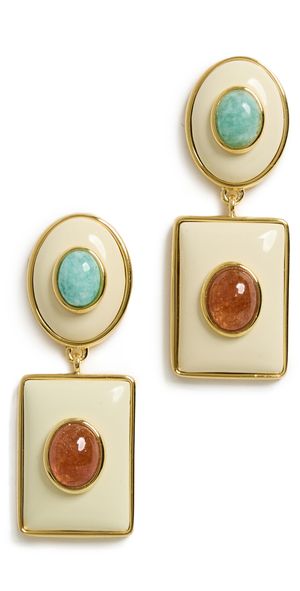Lizzie Fortunato Ethereal Pool Earrings In Citrus Multi One Size