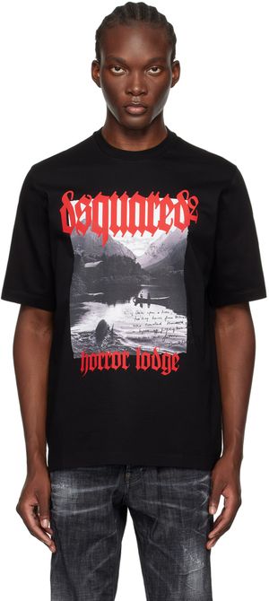 Dsquared2 Black Loose Fit T-Shirt