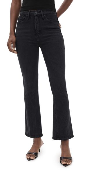 Good American Soft Tech Good Standard Kick Flare Jeans Black390 2