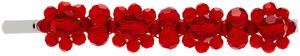 Simone Rocha Silver & Red Flower Hair Clip