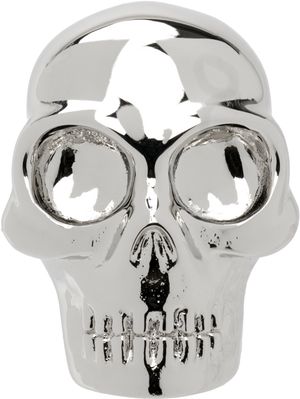 McQueen Silver Skull Single Stud Earring
