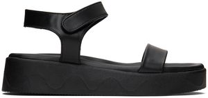 Ancient Greek Sandals Black Salamina Sandals
