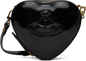 Vivienne Westwood Mini sac en forme de cœur noir à bandoulière