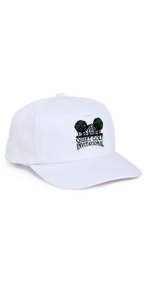 Quiet Golf Invitational 5 Panel Hat White One Size